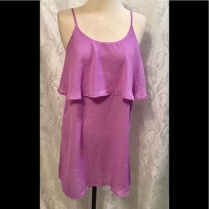 Charlotte Russe Purple Layered Tank Top
